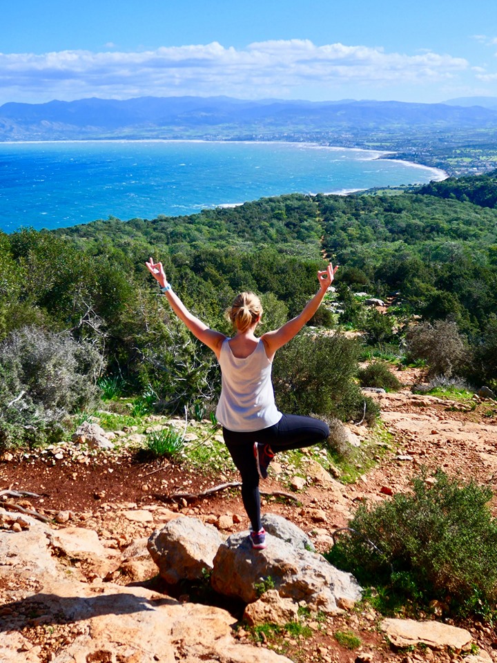 tree yoga pose outdoors